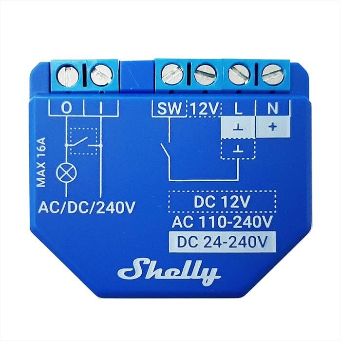 SHELLY Dispositivo Bluetooth E Wi-fi Plus 1-blue