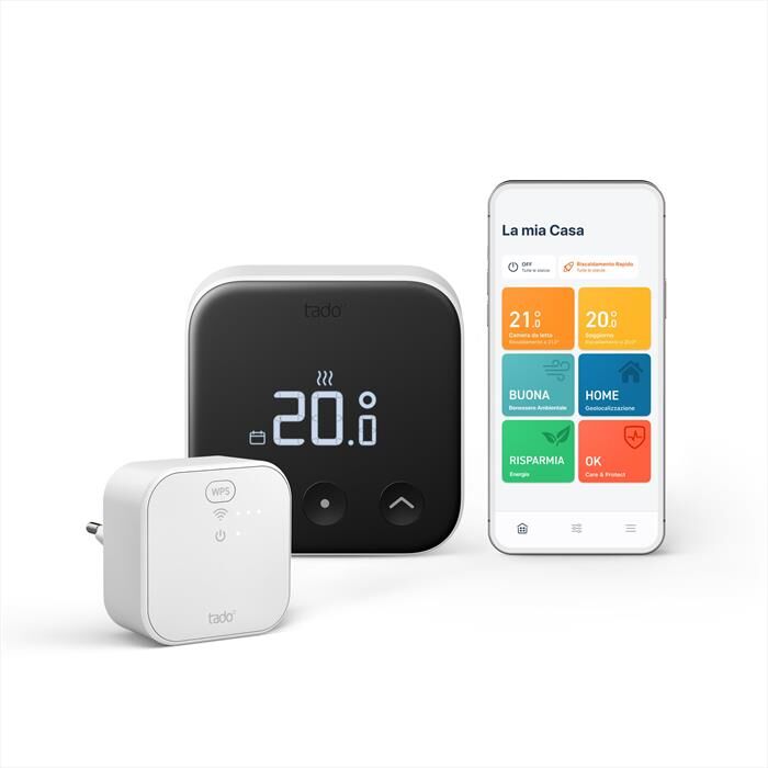 TADO Termostato Smart Cablato X Kit Di Base-nero