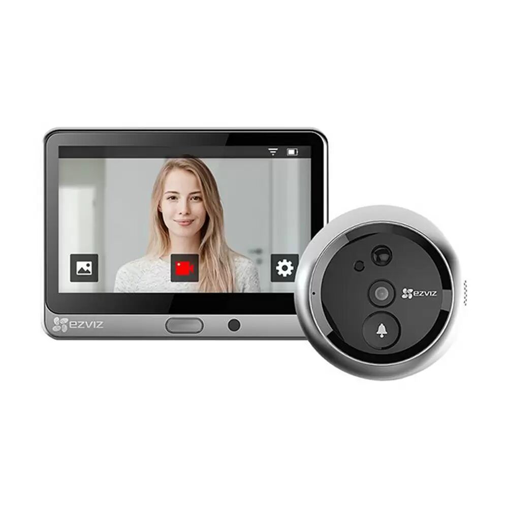 Spioncino Smart EZVIZ DP2C WiFi Full HD 1080p a batteria con videocitofono LCD campanello e audio bidirezionale