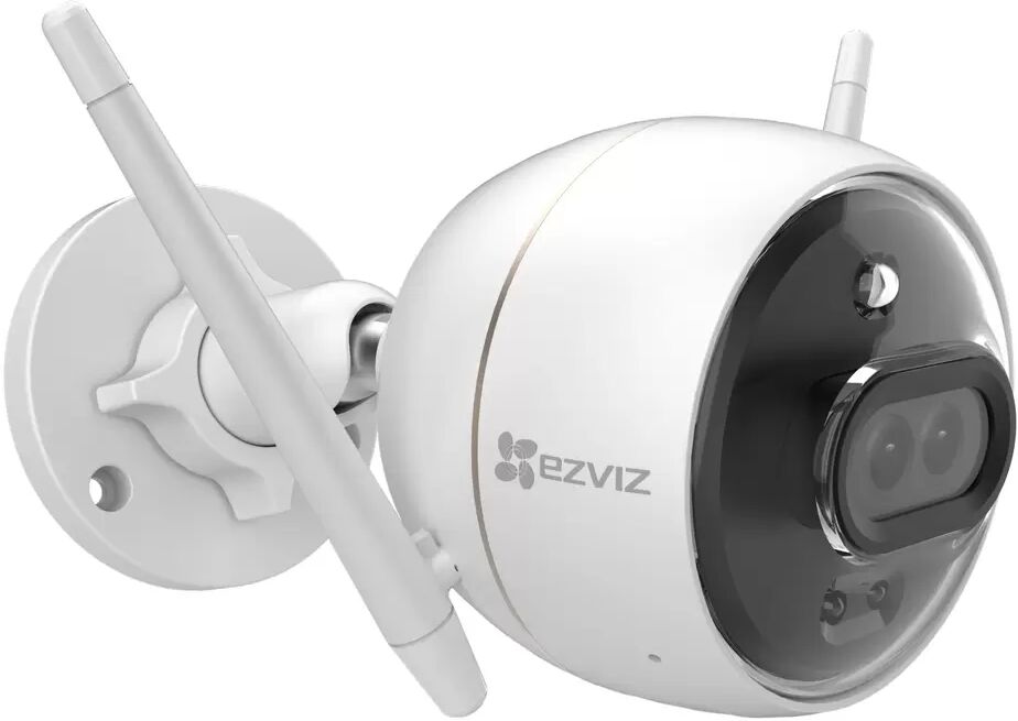 Telecamera di sorveglianza EZVIZ C3X Darkfighter WiFi doppio obbiettivo Full HD 1080p visione notturna a colori segnalazione luminosa e sonora per esterno