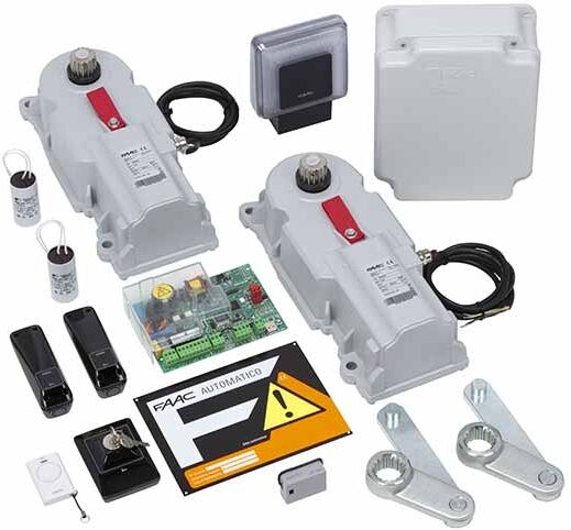 Faac Power Kit  230v Kit Cancello Motore Interrato Battente 2 Ante Automazione Max 3,5mt Anta Safe - 106746445