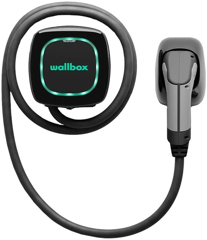 Wallbox Caricatore Auto Elettrica Stazione Pulsar Plus 7,4 Kw, Connettore Tipo 2 Con Cavo Di 5 Metri. Connettività Bluetooth E Wi-Fi Nero