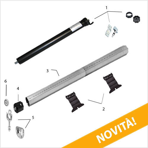 Rogiam Kit tapparelle elettriche completo con Motore tapparelle da 20 Nm/40kg (Kitmot20)