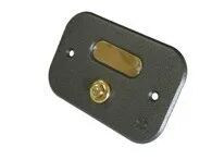 Tecnomat CAMPANELLO INCASSO RETTANGOLARE IN OTTONE VERNICIATO MICACEO CON PULSANTE 12/24V IP54