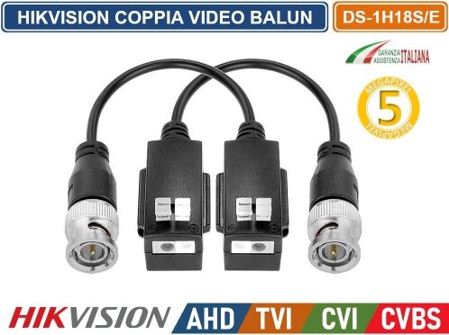 Hikvision ds-1h18s/e coppia video balun amplificatori professionali...