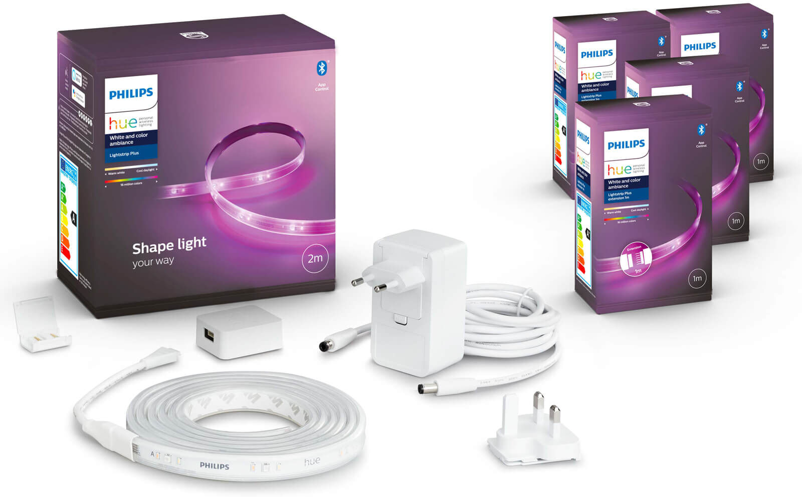 Philips Hue Lightstrip Plus V4 - 6 meter (2m basis, 4m uitbreiding) - White and Color