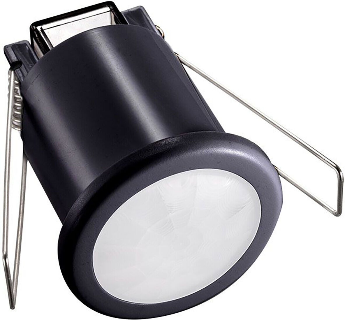 BES LED Bewegingssensor - Viron Asimo - Inbouw Rond - Mat Zwart - Kunststof - 360°