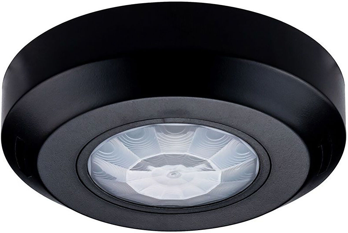 BES LED Bewegingssensor - Viron Cinti - Opbouw Rond - Mat Zwart - Kunststof - 360°