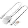 Socobeta 5A DC 6-24V Mini bewegingsschakelaar Sensor PIR bewegingsmelder Automatische schakelaar LED-strip(Wit)