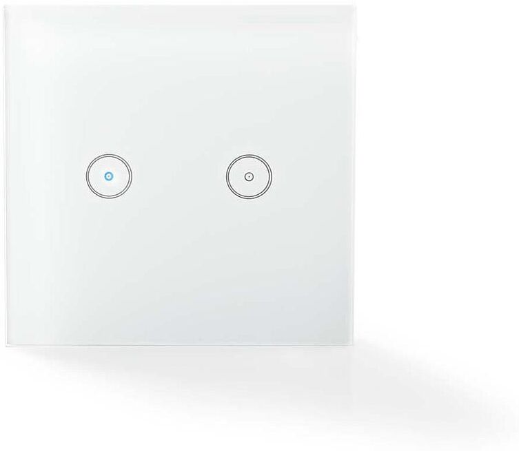 Nedis SmartLife Slimme WiFi Dubbele Lichtschakelaar (via app)