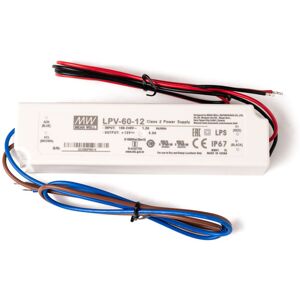 SuperMagneter Strømforsyning 12v 60w 5a   Power Supply Led-Driver Ip67