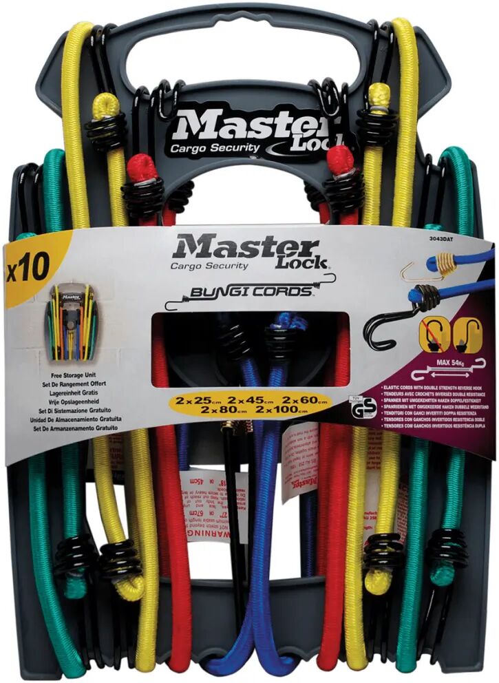 Master Lock Elastisk snorsett 10 deler Twin Wire 3043EURDAT