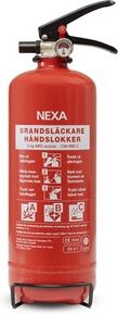 Nexa Brannslukningsapparat Rød 2 kg