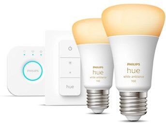 Philips Hue WA 8W A60 E27 2set sw EU PMO