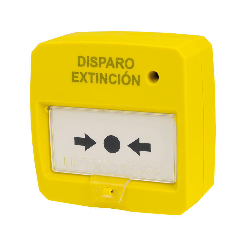 Dmtech Botão De Alarme De Incêndio Rearmável C/ Led (amarelo)