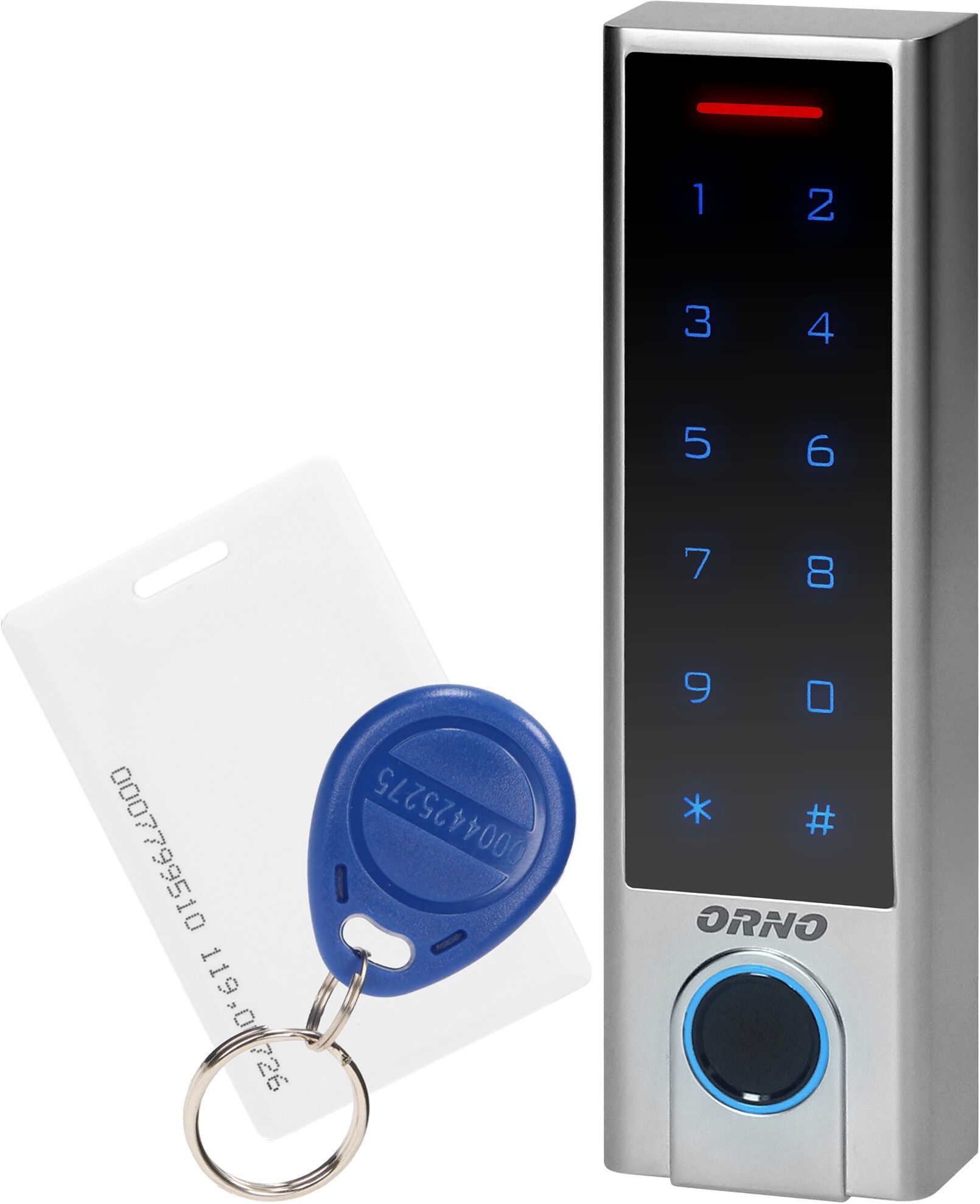 Orno Leitor De Código De Acesso C/ Rfid (cartão/tag/impressão Digital/bluetooth) Ip68 Tuya - Orno