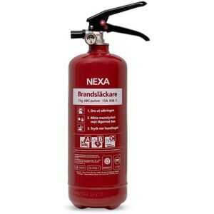 Brandsläckare NEXA 2Kg pulver röd 13A