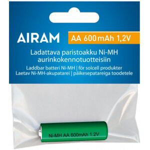 Airam Batteri Nimh-Batteri För Solar-Produkter, Aa, 600 Mah, 1 St