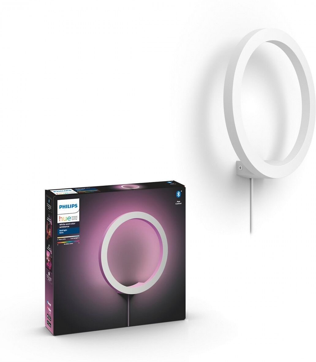 Philips Hue 40901/31 / P9 LED nástenné svietidlo Sana 1x20W   2200-6500K - Bluetooth, White and Color Ambiance