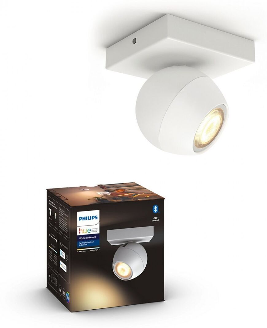 Philips Hue 50471/31 / P9 LED bodové svietidlo Buckram 1x5,5W   GU10   2200-6500K - Bluetooth, inteligentné