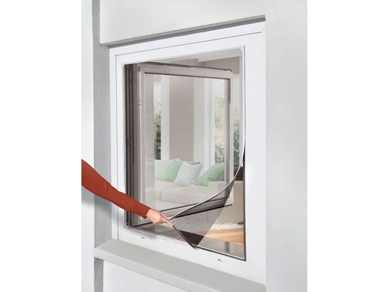 DUMY Protihmyzová magnetická sieťka na okno, 110 x 130 cm  (biela)