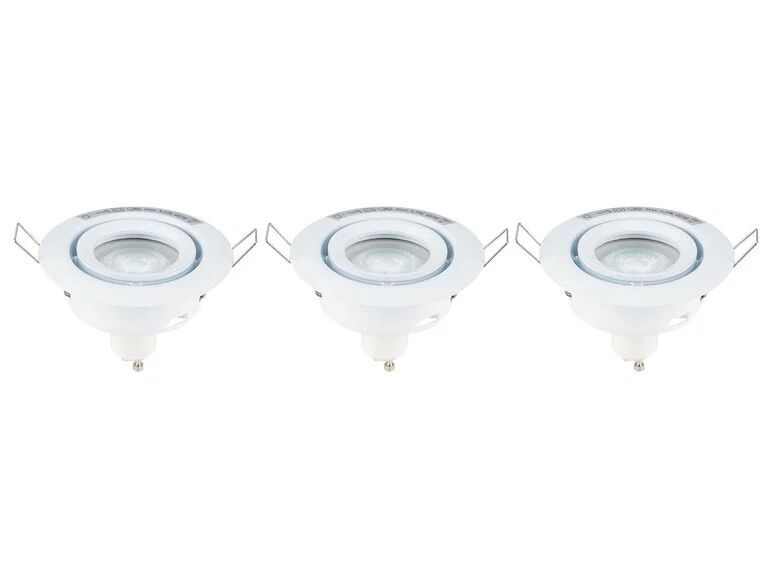 LIVARNO LUX® Zabudované bodové LED svetlo Zigbee Smart Home, 3 kusy (biela)