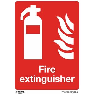 Sealey - Prohibition Safety Sign - Fire Extinguisher - Self-Adhesive Vinyl - Pack of 10 SS15V10