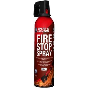 Spear and Jackson - 750g Fire Stop Spray - 10 in 1 fire extinguisher - Non-toxic