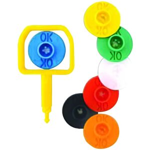 Risk Assessment Products Chubb-Type Pin & Yellow OK Indicator - Pack of 25