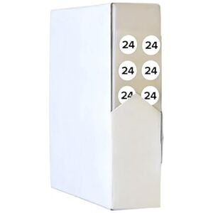 2024 Fire Extinguisher Year Dated Gauge Dots (Box of 1000) - FireShield (White)