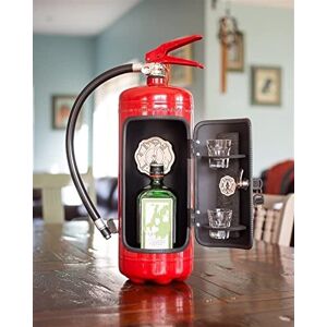 Senbere Fire Extinguisher Mini Bar - Novelty Fire Extinguisher Mini Bar Recycle Man Cave Quirky Gift for Whisky Loving Fireman Handmade Metal Mini Bar Gift,Firefighter Gift Novelty Bar Camping Picnic