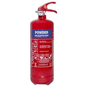 UltraFire Fire Safety UltraFire 2kg Powder Fire Extinguisher and Wall Bracket