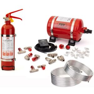 FEV F-TEC 3.5 Litre Electrical Fire Extinguisher Rally Package - Alloy Bottle