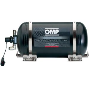 OMP Black Collection Electrical Steel Bottle Fire Extinguisher System - 4.25 Ltr