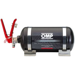 OMP Black Collection Mechanical Steel Bottle Fire Extinguisher System - 2.8 Ltr