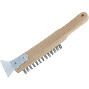 Packer 4-Row Wire Brush c/w Scraper