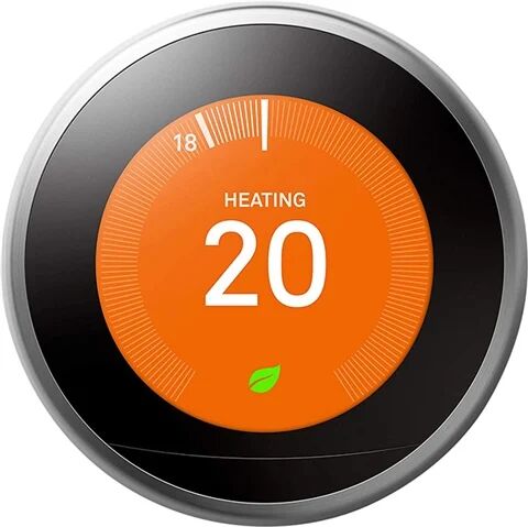 Refurbished: Nest Learning Thermostat, 3rd Gen - Stainless Steel, A