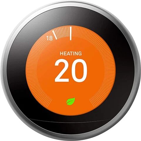 Refurbished: Nest Learning Thermostat, 3rd Gen - Stainless Steel, C