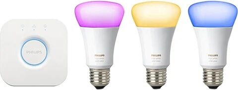 Refurbished: Philips Hue White and Colour Wireless Ambiance Starter Kit A19 E27, C