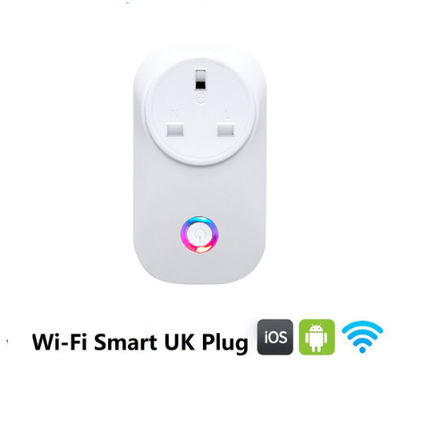 Smart Plug WiFi Socket Monitor Timing Function Tuya SmartLife APP Control  White