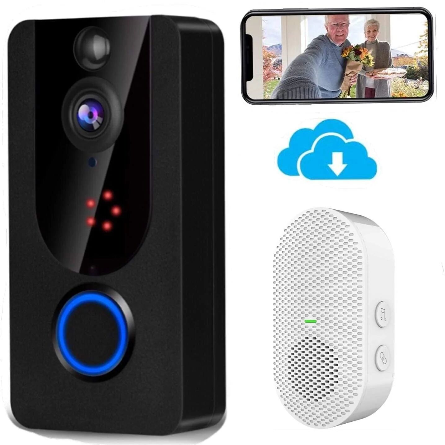 DailySale Bextgoo Wireless Doorbell Camera 1080P with Chime