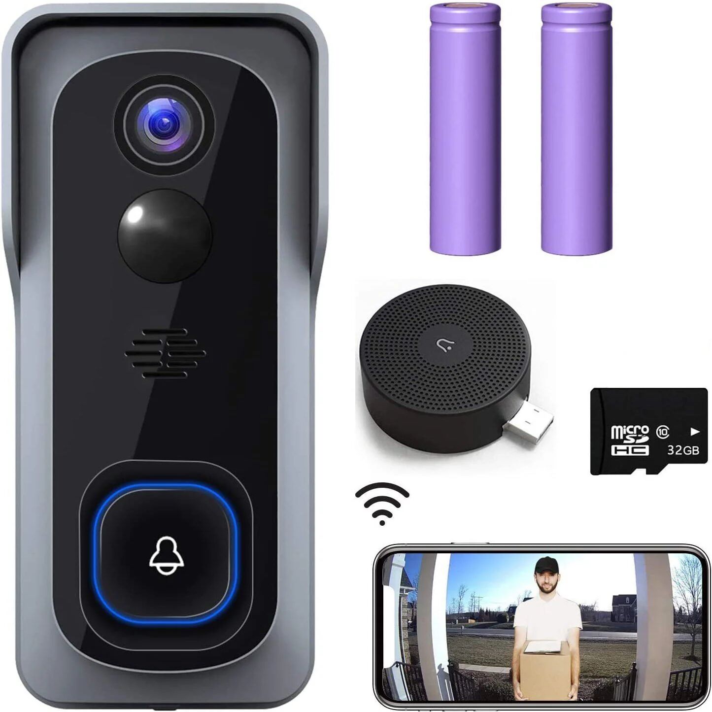 DailySale WiFi Video Doorbell Camera with Chime