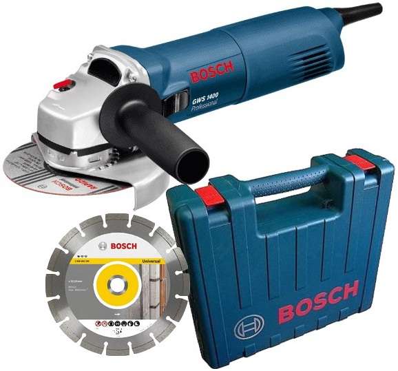 Bosch Bleu 'GWS1400 Meuleuse d''angle roue diamantée gratuite