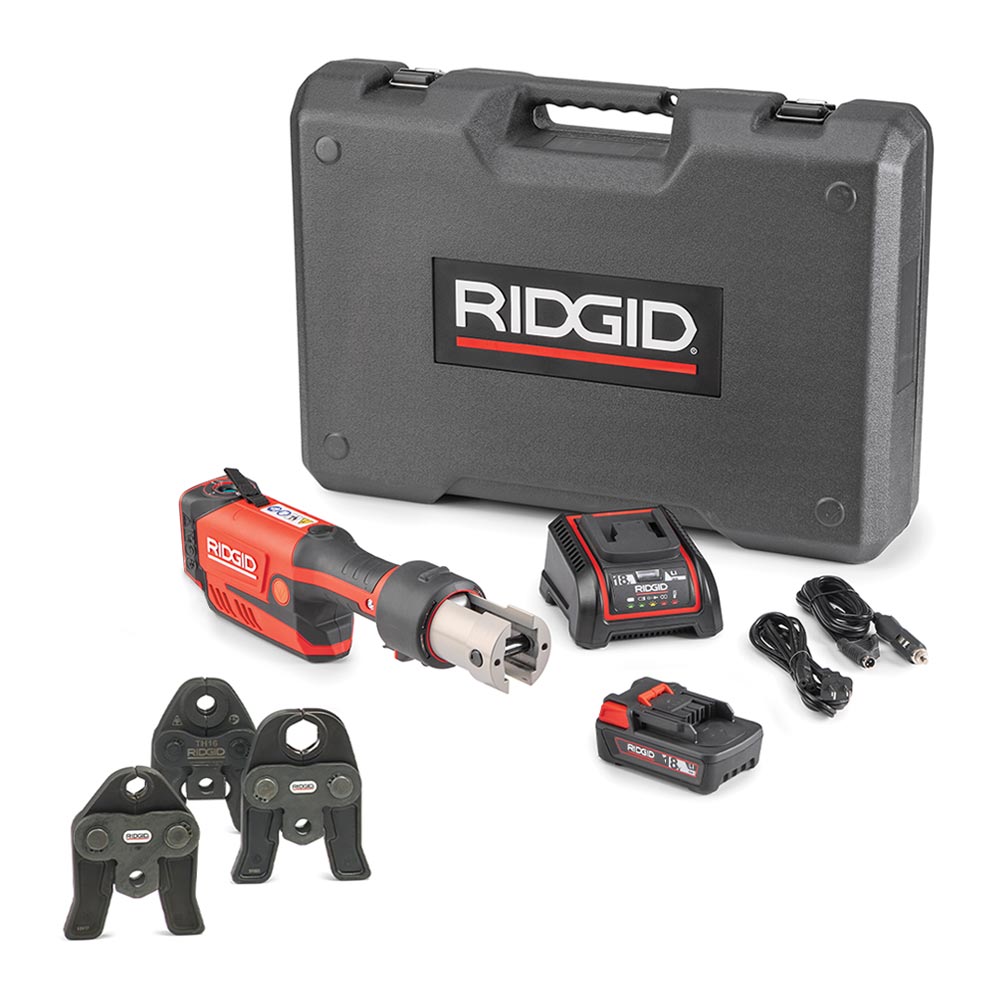 Ridgid RP351-B Kit Standard 12 - 108 mm Jeu de base Pince à sertir 18V 2.5Ah Li-Ion mâchoire V 15-18-22