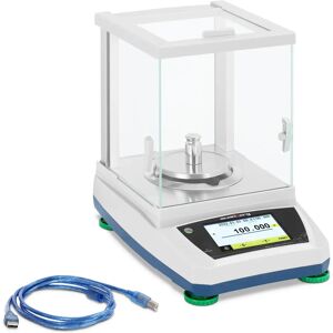 Steinberg Präzisionswaage - 300 g / 0,001 g - Ø 98 mm - Touch-LCD - großer Glaswindschutz