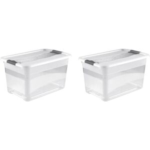 keeeper Organizer »cornelia«, (Set, 2 St.), Aufbewahrungsbox, 52 L, mit... transparent