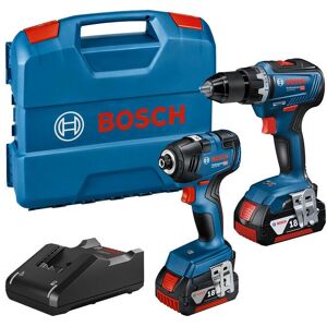 Bosch Professional Akku-Schrauber »Set GDR 18V-200 + GSR 18V-55« Blau, Schwarz