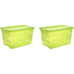 keeeper Organizer »cornelia«, (Set, 2 St.), Aufbewahrungsbox, 52 L, mit... grün