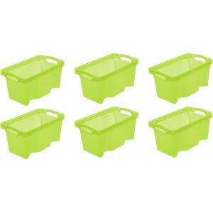 keeeper Organizer »franz«, (Set, 6 St.), Aufbewahrungsbox, 6,5 Liter,... grün