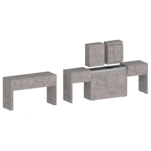 INOSIGN Sitzgruppe »Praktika«, (Spar-Set, 2 tlg., Set beinhaltet 2 Bänke), Je... silver beton